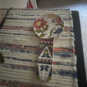 Anthropologie Multicolor Ceramic Spoon Rest